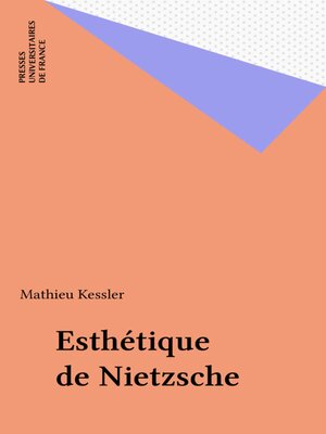 cover image of Esthétique de Nietzsche